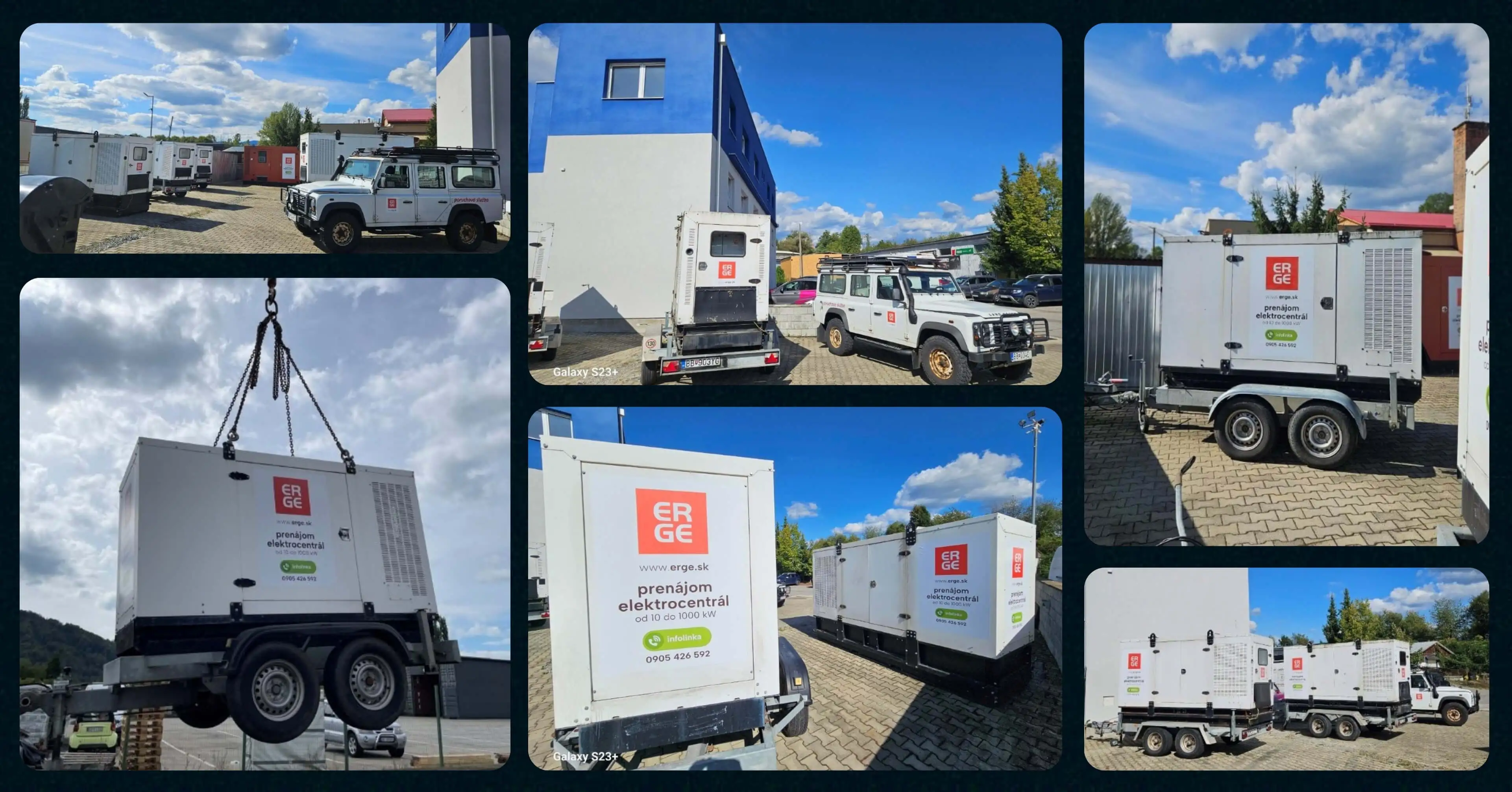 Prenájom záložných zdrojov - elektrocentrál